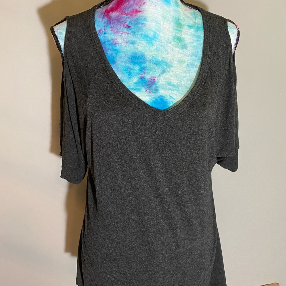 Neon Soul cold shoulder top